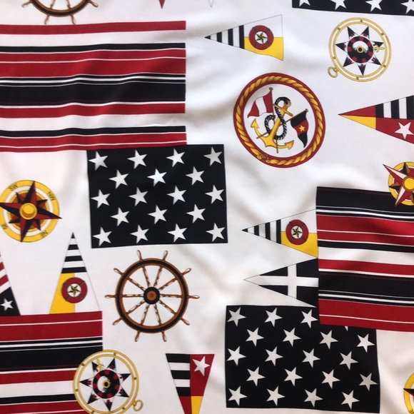 Vtg ITALIAN Square  Scarf. Excellent  Nautical Themed  accent to your wardrobe - Picture 10 of 15